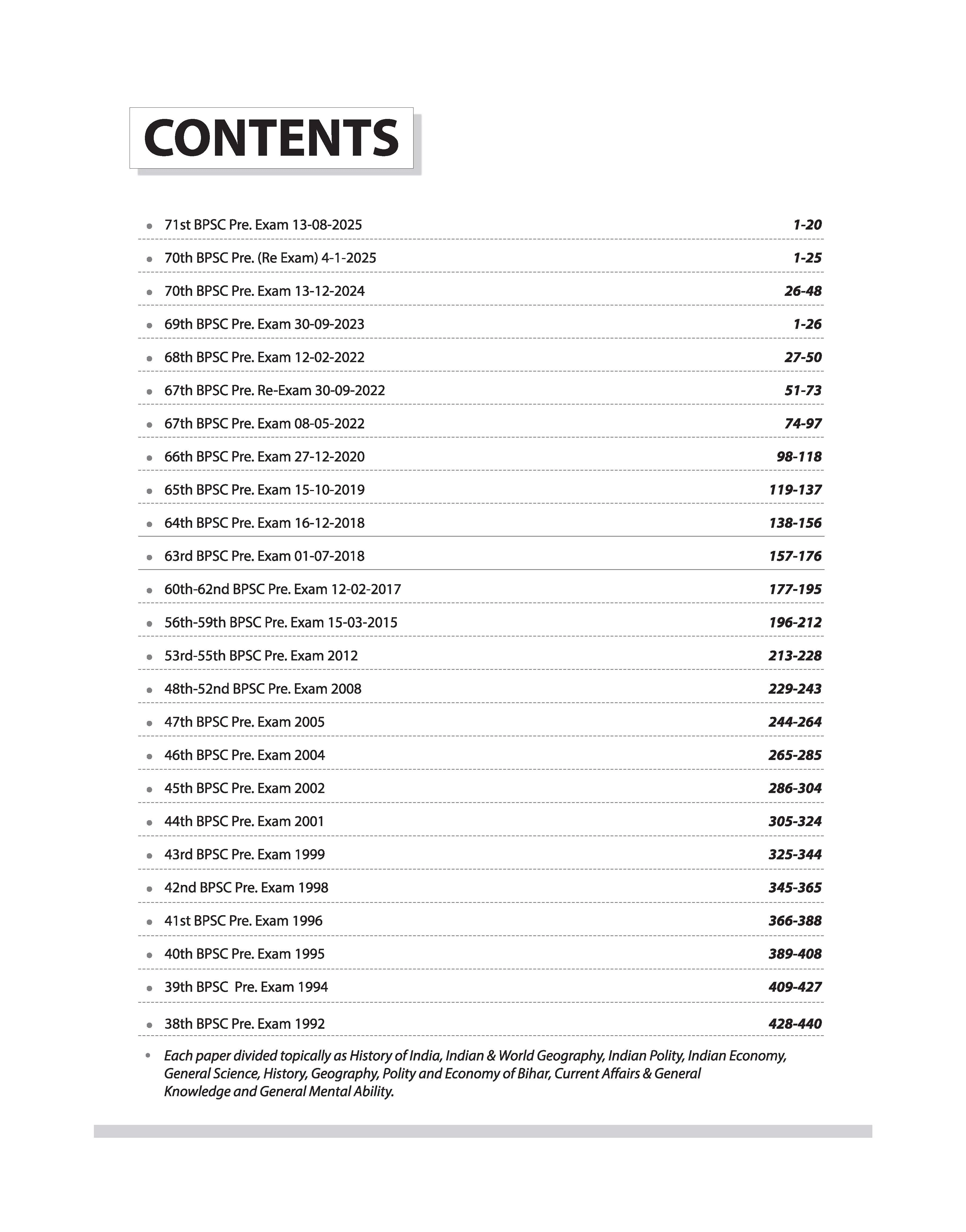 72nd BPSC Combined (Pre) Exam | Yearwise & Topicwise Solved Papers 2025–1992 (71st–38th) | 25 Papers, 3500+ Questions with Authentic Explanations | Trend Analysis & Updated Facts | Edition 2026 - Image 3