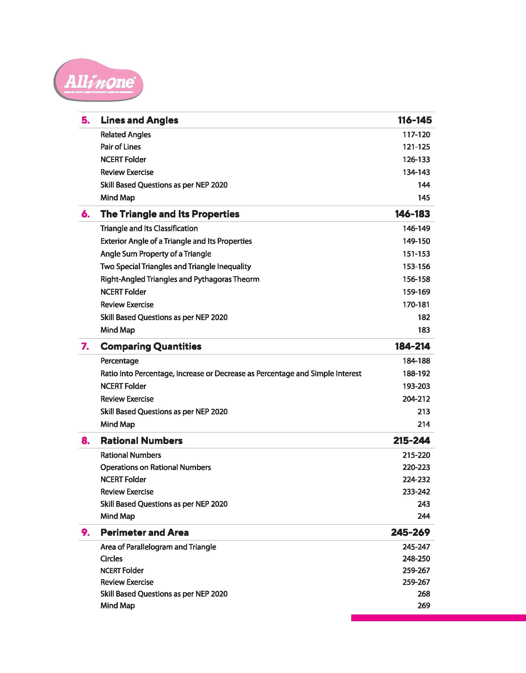 CBSE All in One Mathematics Class 7 Exam 2025-26 | Sample Question Papers, Mind Map & Competency Based Questions | Based on Latest NCERT - Image 4