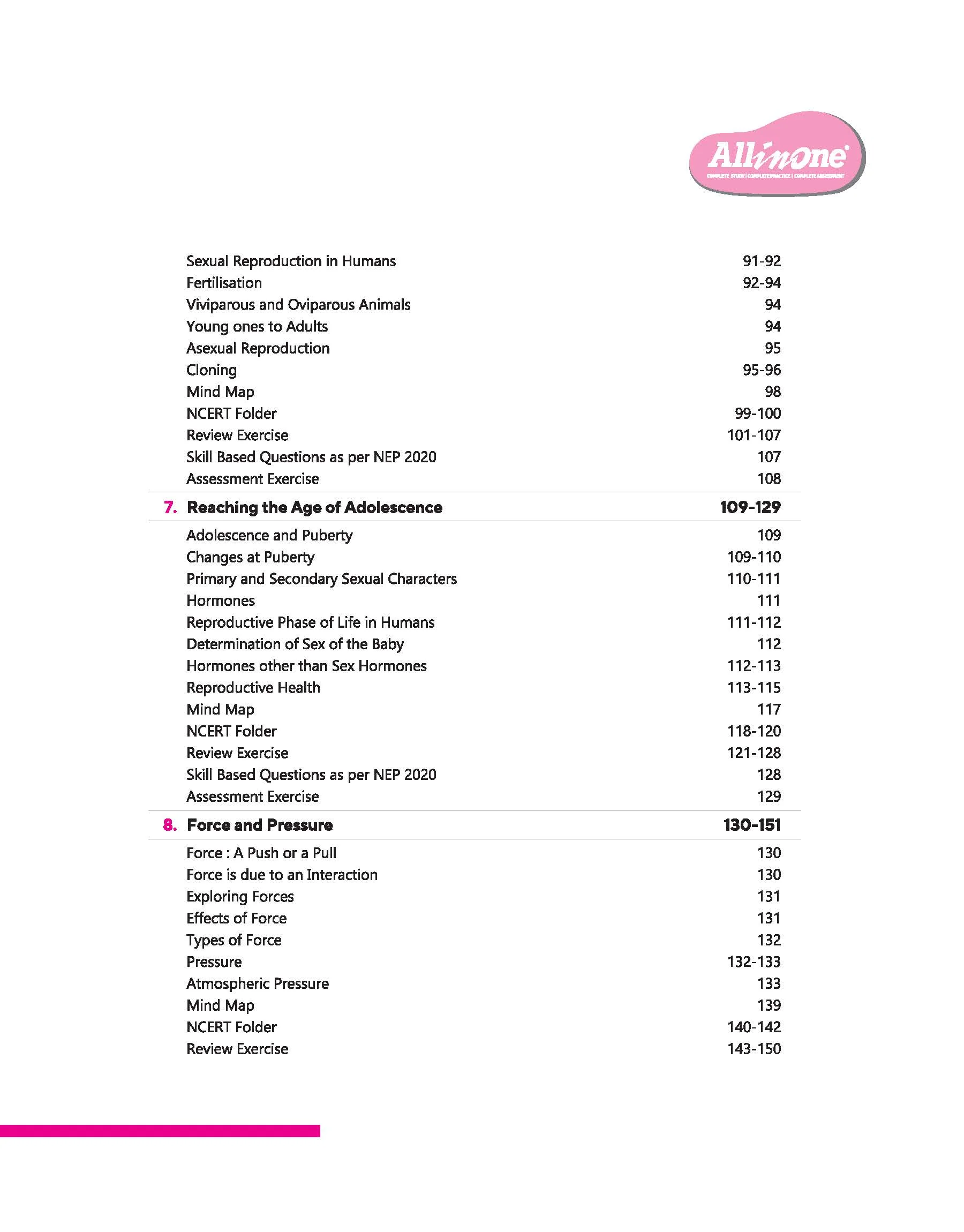 CBSE All in One Science Class 8 Exam 2025-26 | Sample Question Papers, Mind Map & Competency Based Questions | Based on Latest NCERT - Image 5