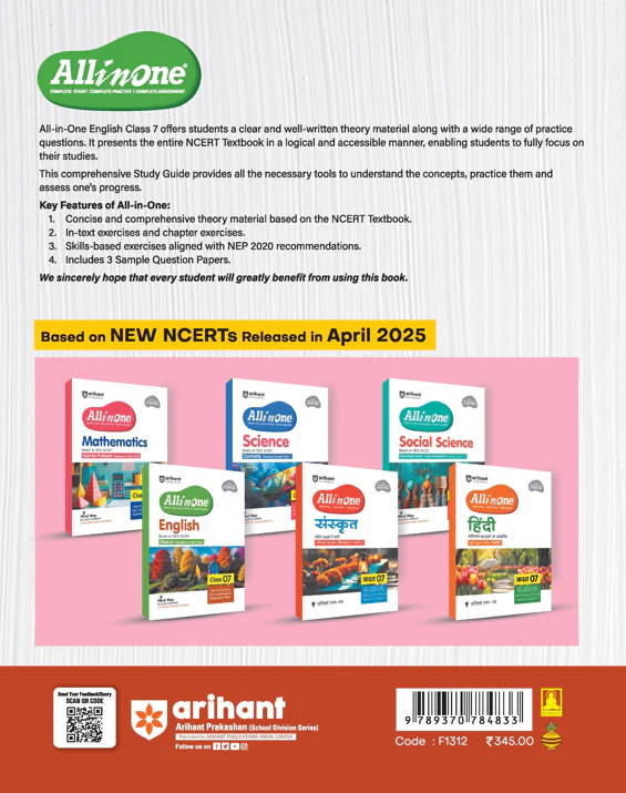 All in one English Class 7 Exam 2025-26 | Mind Map & Competency based Question | Based On New Ncert Poorvi Released in April 2025| English Medium - Image 2
