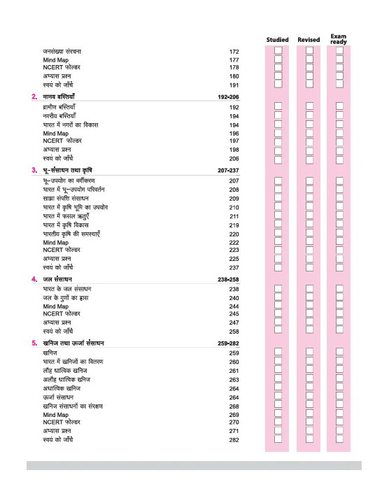 CBSE All in One Bhugol (Geography) Class 12 Exam 2025-26 | NCERT Questions, Board & Other Important Questions, Sample Papers| Mind Map with Practical Work - Image 5