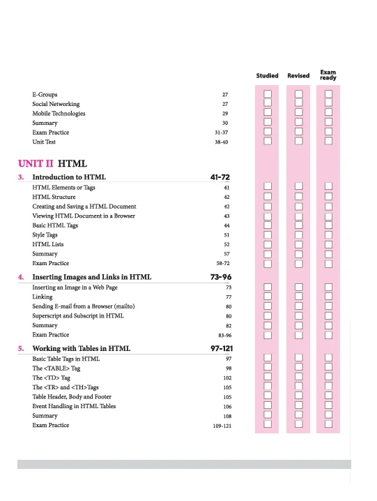 CBSE All in One Computer Applications Class 10 Exam 2025-26 | Practice Exercise, Sample Papers & Board Papers, HTML Codes, MCQs, A-R, Fil-ups - Image 4