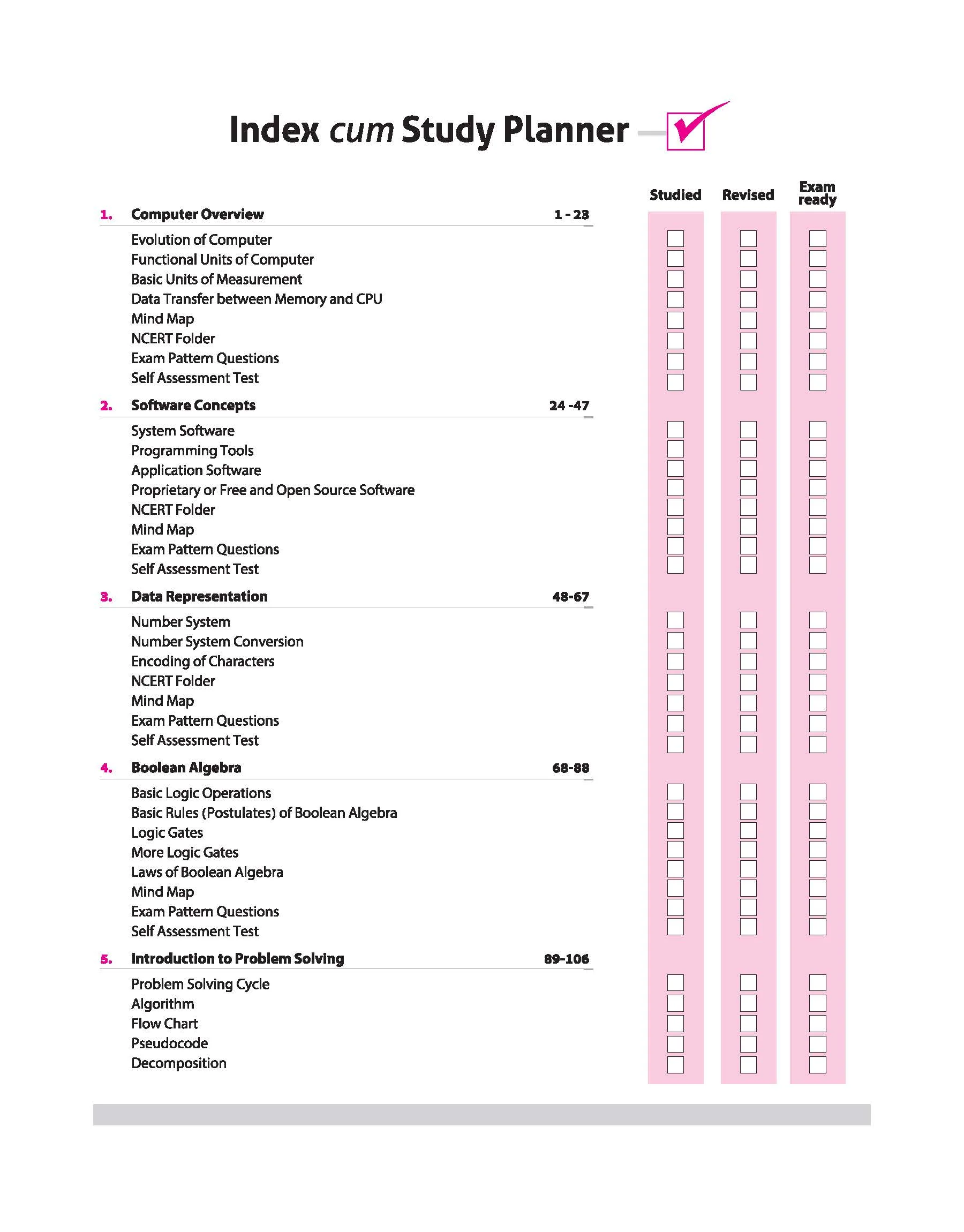 CBSE All in One Computer Science Class 11 Exam 2025-26 | CBQs, MCQs, A-R, Case Based, Sample Question Papers | Including Mind Map - Image 3