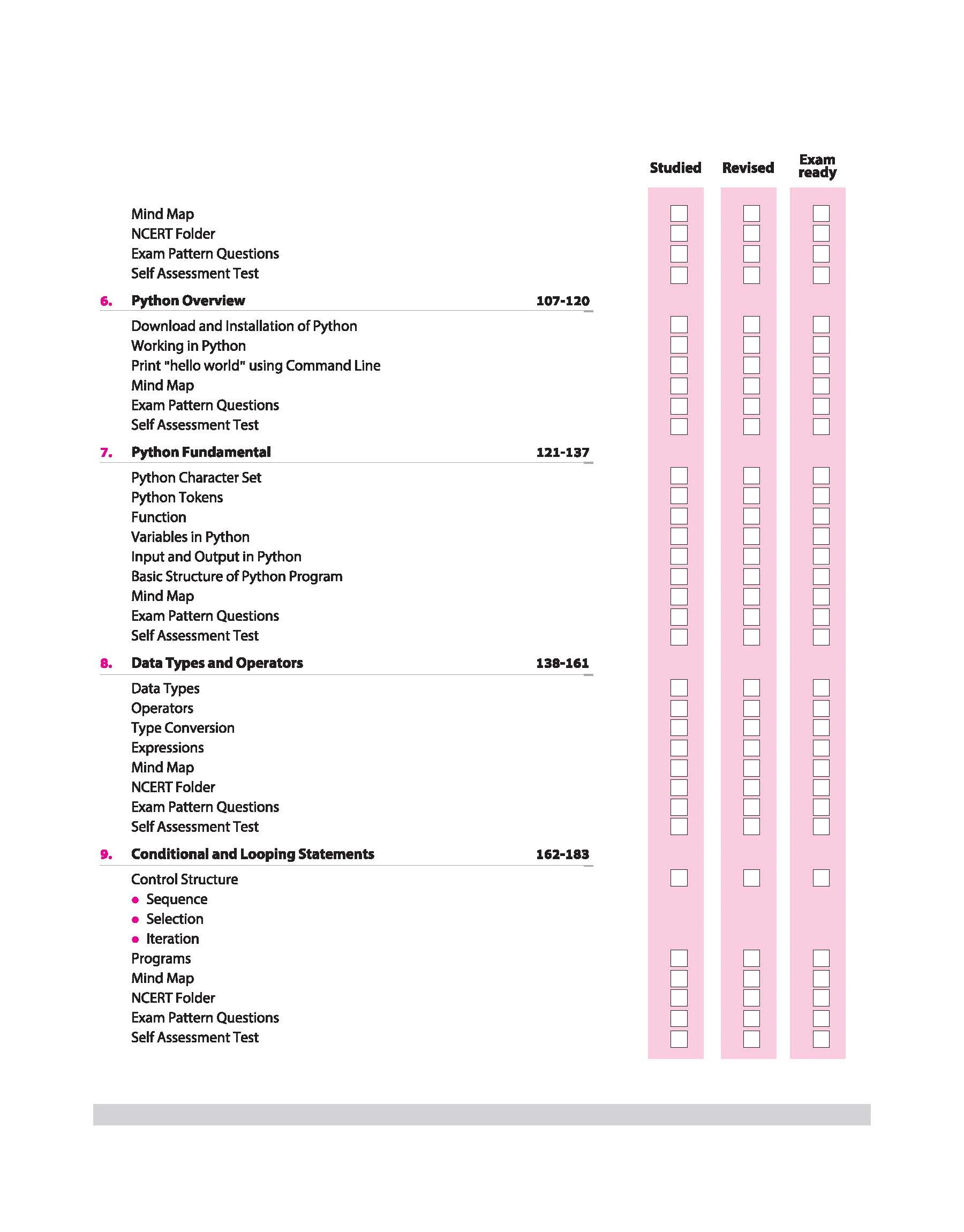 CBSE All in One Computer Science Class 11 Exam 2025-26 | CBQs, MCQs, A-R, Case Based, Sample Question Papers | Including Mind Map - Image 4