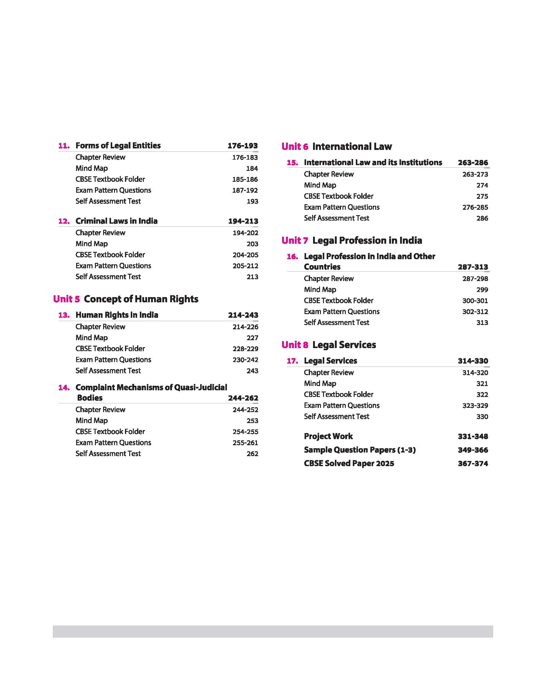 CBSE All in One Legal  Studies  Class 12 Exam 2025-26 | Simplified Theory, Topic & Chapter Exercises, Exam Pattern Questions, CBQs, MCQs, A-R,  Case Based with Sample Question Papers | Including Mind Map & Practical Work - Image 4