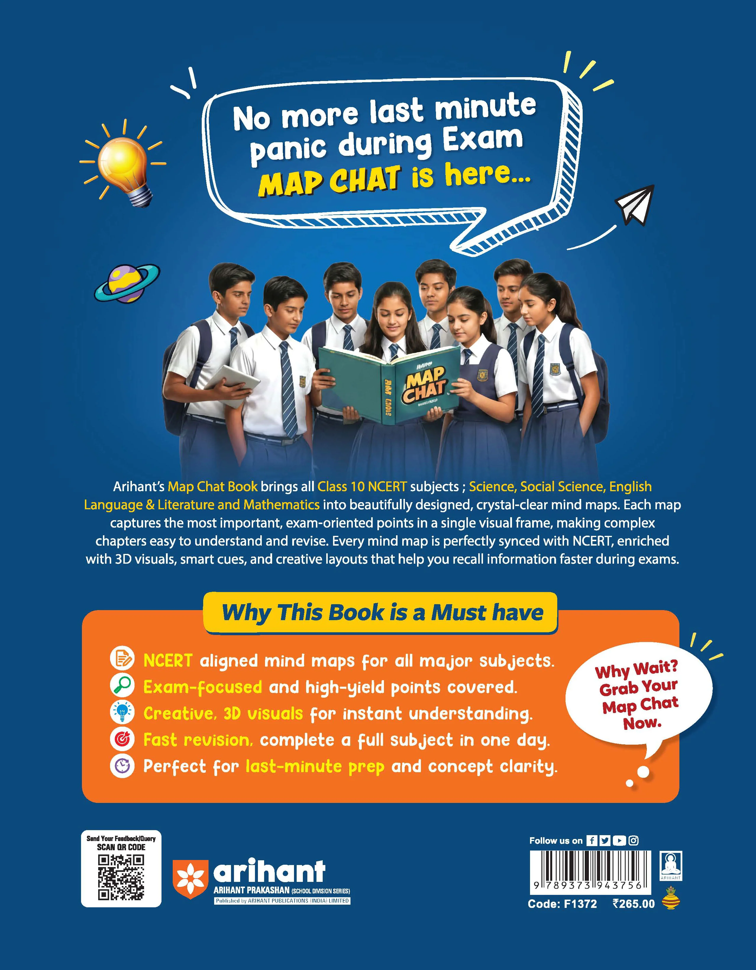 CBSE Map Chat Class 10 | Science, Social Science, Mathematics & English |Exam-Focused High-Yield Points with 3D Visuals | Best for Fast Revision, Concept Clarity & Last-Minute Exam Prep - Image 2