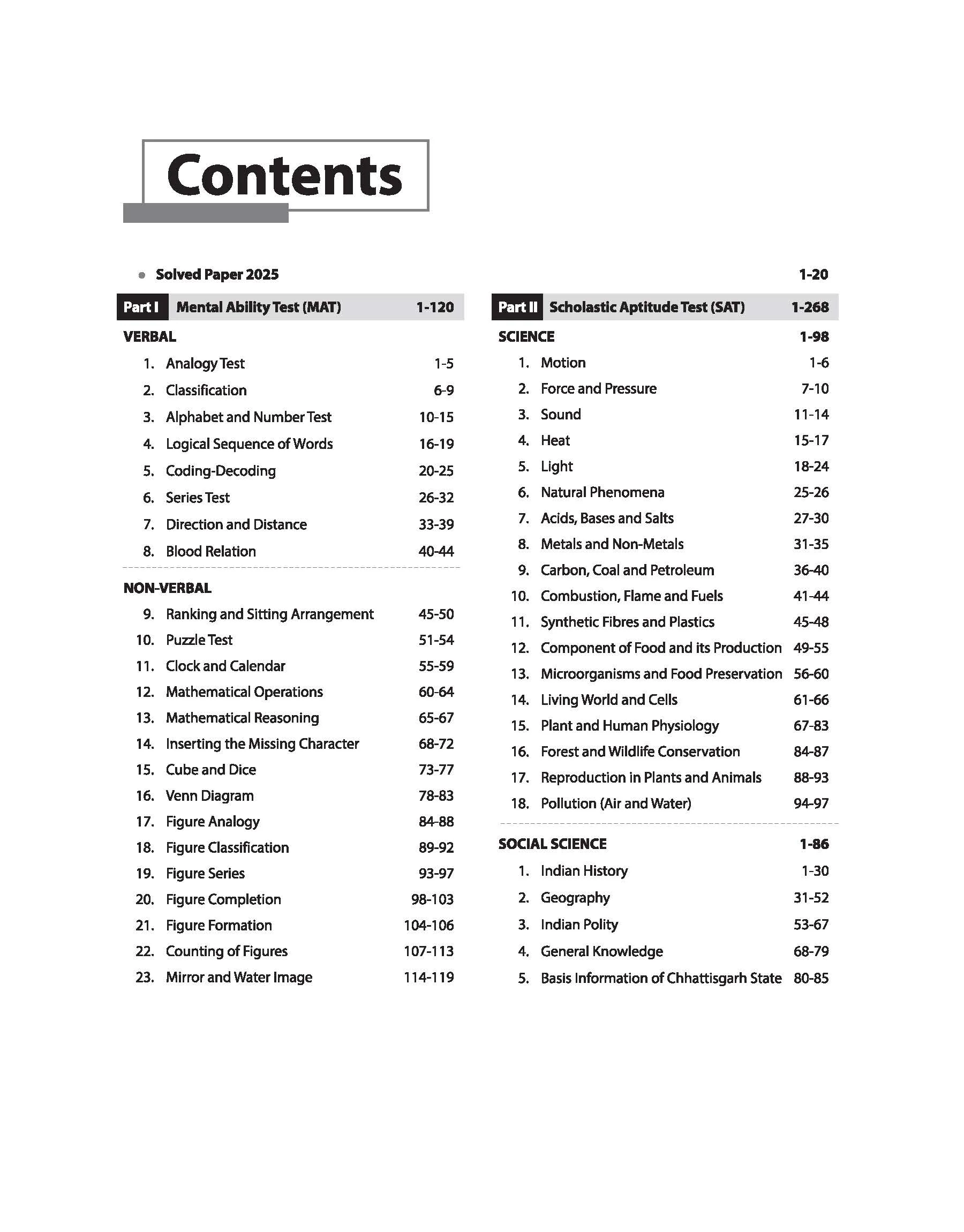 Chhattisgarh NMMSE  Class VIII Exam 2025-26 | Part-1 (Mental Ability) & Part-2 (Scholastic Aptitude Test) | English Medium - Image 3