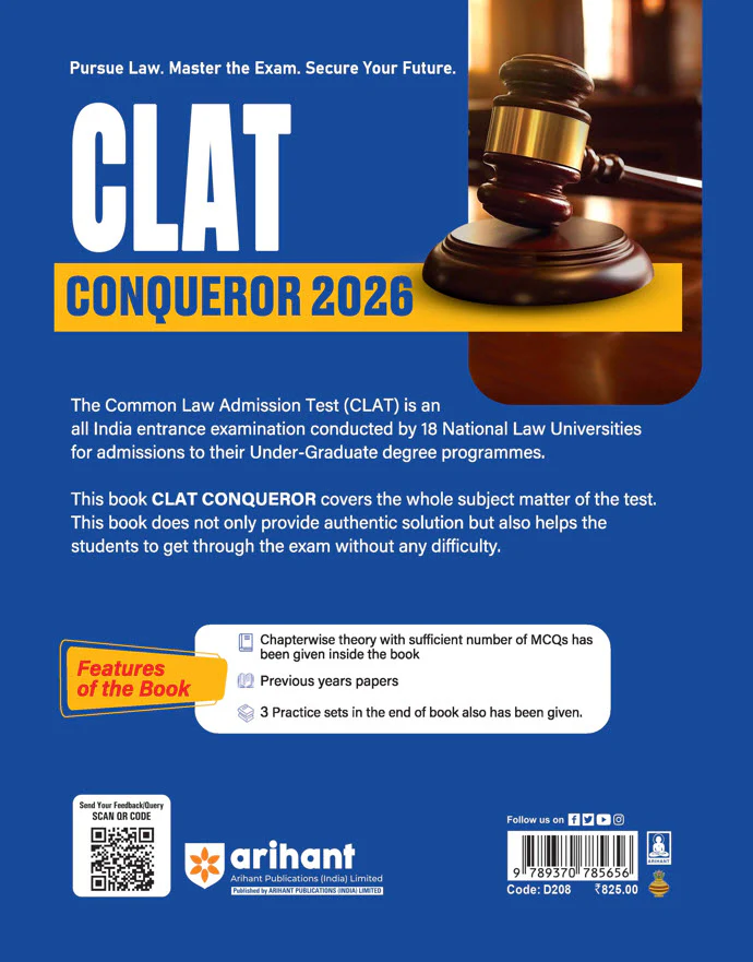 CLAT CONQUEROR Exam 2026 | Study Guide for CLAT & Other Law Entrance Exam | 3000+ Practice MCQs, 3 Practice Sets - Image 2