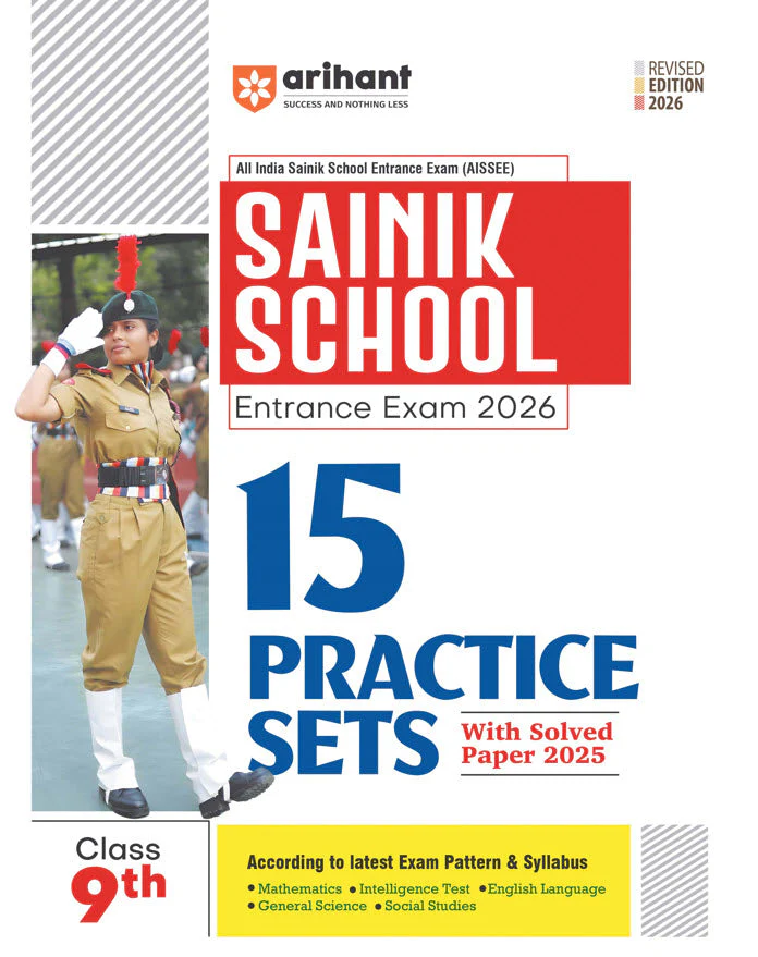 Combo of AISSEE Sainik  School Class 9 Entrance Exam 2026 | Study Guide,, Practice Set & Solved Papers | English Medium - Image 3