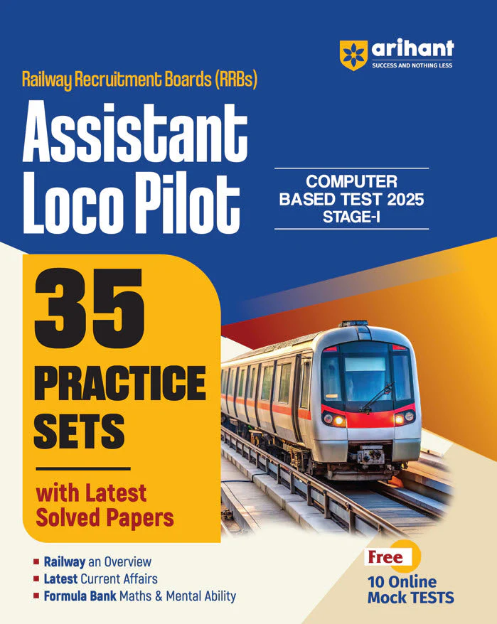 RRBs Assistant Loco Pilot (ALP) Computer Based Exam (Stage-1)  2025-26 | 35 Practice Sets with Latest Solved Papers | English Medium
