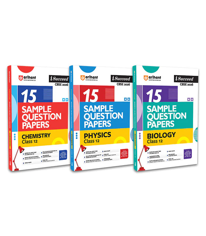Combo of CBSE i-Succeed Sample Question Papers for Class 12th | Chemistry, Physics, Biology | English Medium