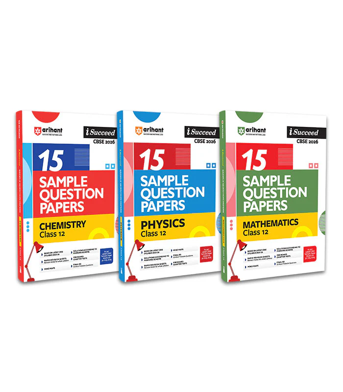 Combo of CBSE i-Succeed Sample Question Papers for Class 12th | Chemistry, Physics, Mathematics | English Medium