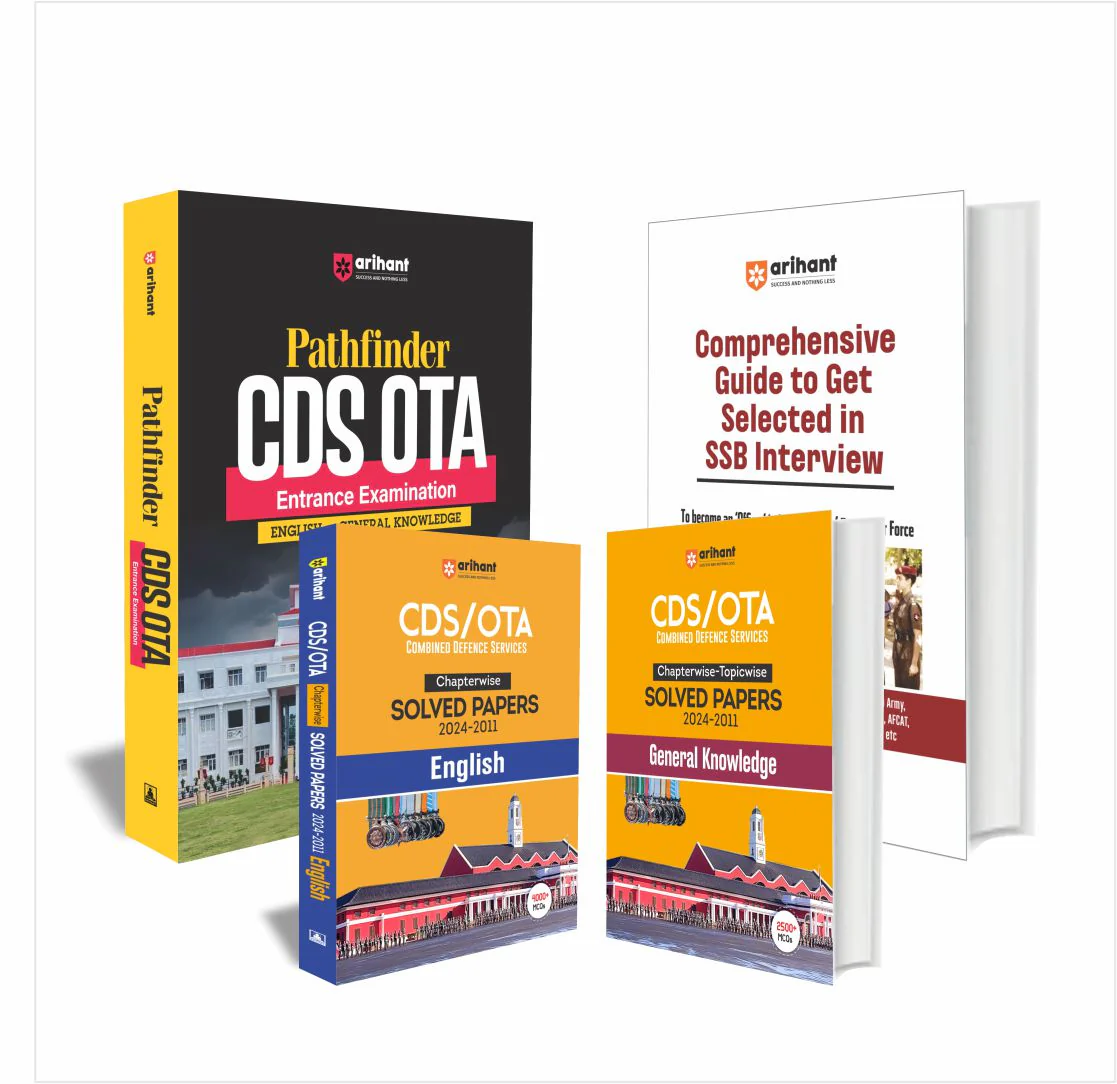 Combo of CDS OTA pathfinder + Chapterwise-Topicwise Solved paper (2024-2011) + SSB Interview Guide | English Medium