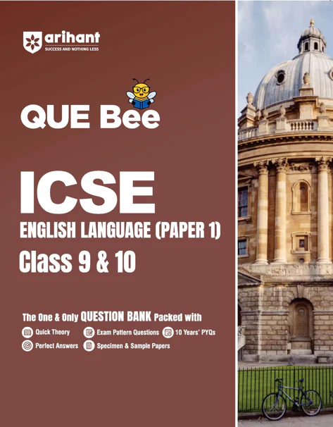 ICSE QUE Bee English Language (Paper-1) Class 9 & 10 Exam 2026 | Quick Theory, Exam Pattern Questions, 10 years PYQs