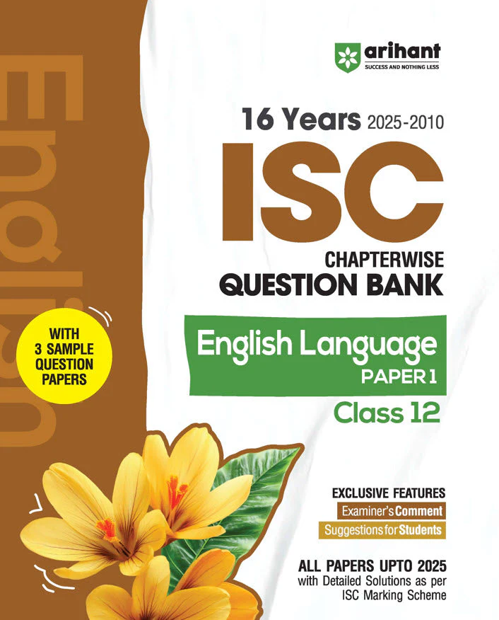 ISC English Language (Paper-1) Class 12th | 16 Years Chapterwise Topicwise Question Bank (2025 - 2010)