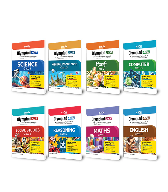 Combo of Olympiad ACE Class 3| English, Maths, Science, Reasoning, Computer, Hindi, Social Studies & General knowledge