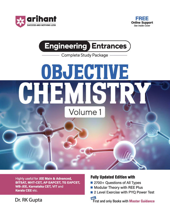 Complete Study Package Objective Chemistry (Vol. 1) for JEE and All Engineering Entrances | 2700+ Questions of All Types | By Dr. RK Gupta