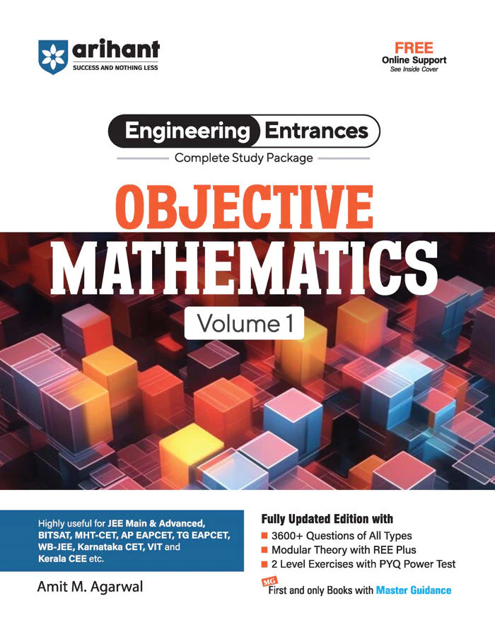 Complete Study Package Objective Mathematics (Vol. 1) for JEE and All Engineering Entrances | 3600+ Questions of All Types | By Amit M. Agarwal