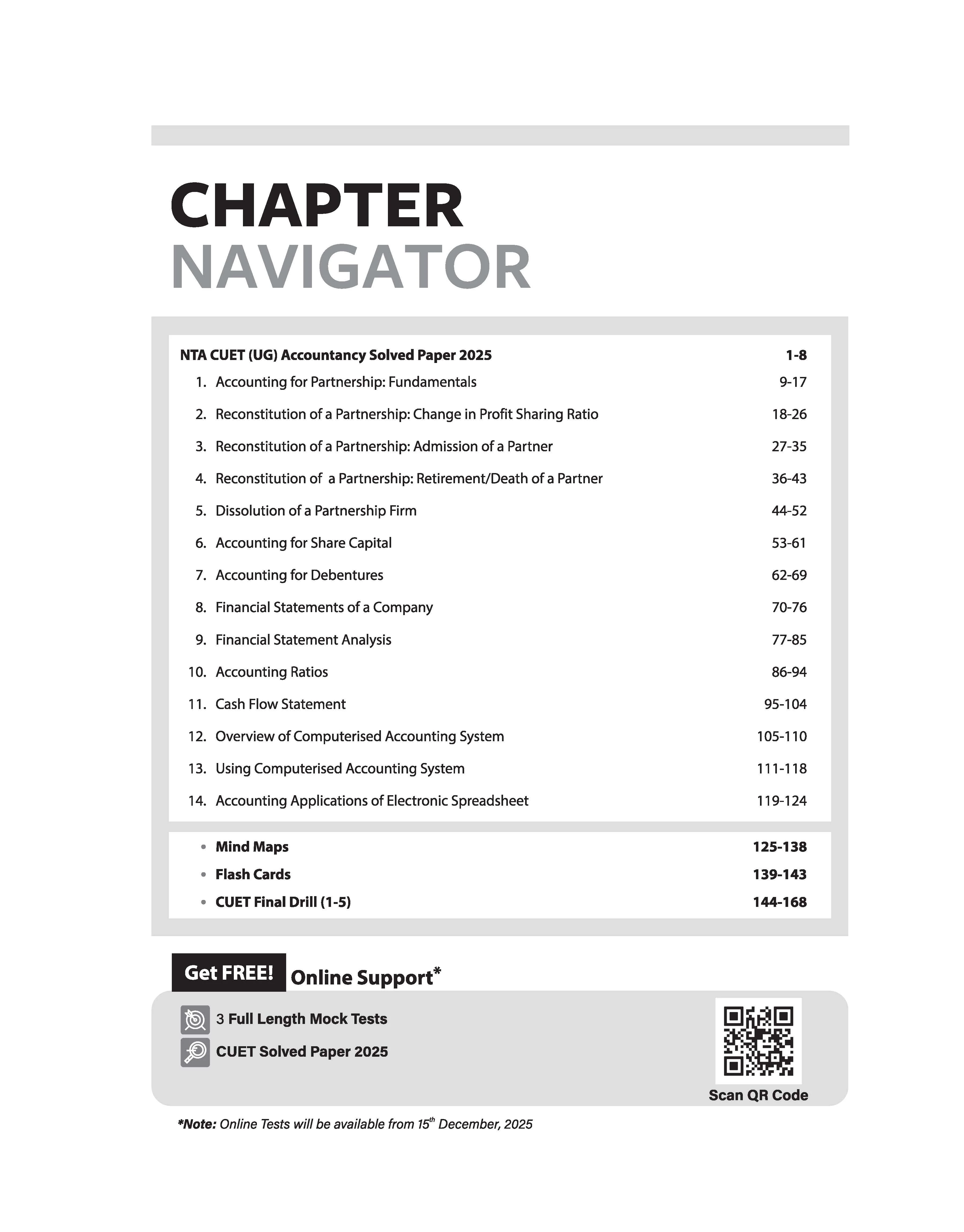 CUET UG 2026 Accountancy | Chapterwise Notes & Question Bank | Based on NTA Pattern | 1000+ NCERT MCQs, Assertion Reason & Case-Based Questions | Chapterwise Mindmaps & Flash Cards | Free Online Digital Support - Image 3