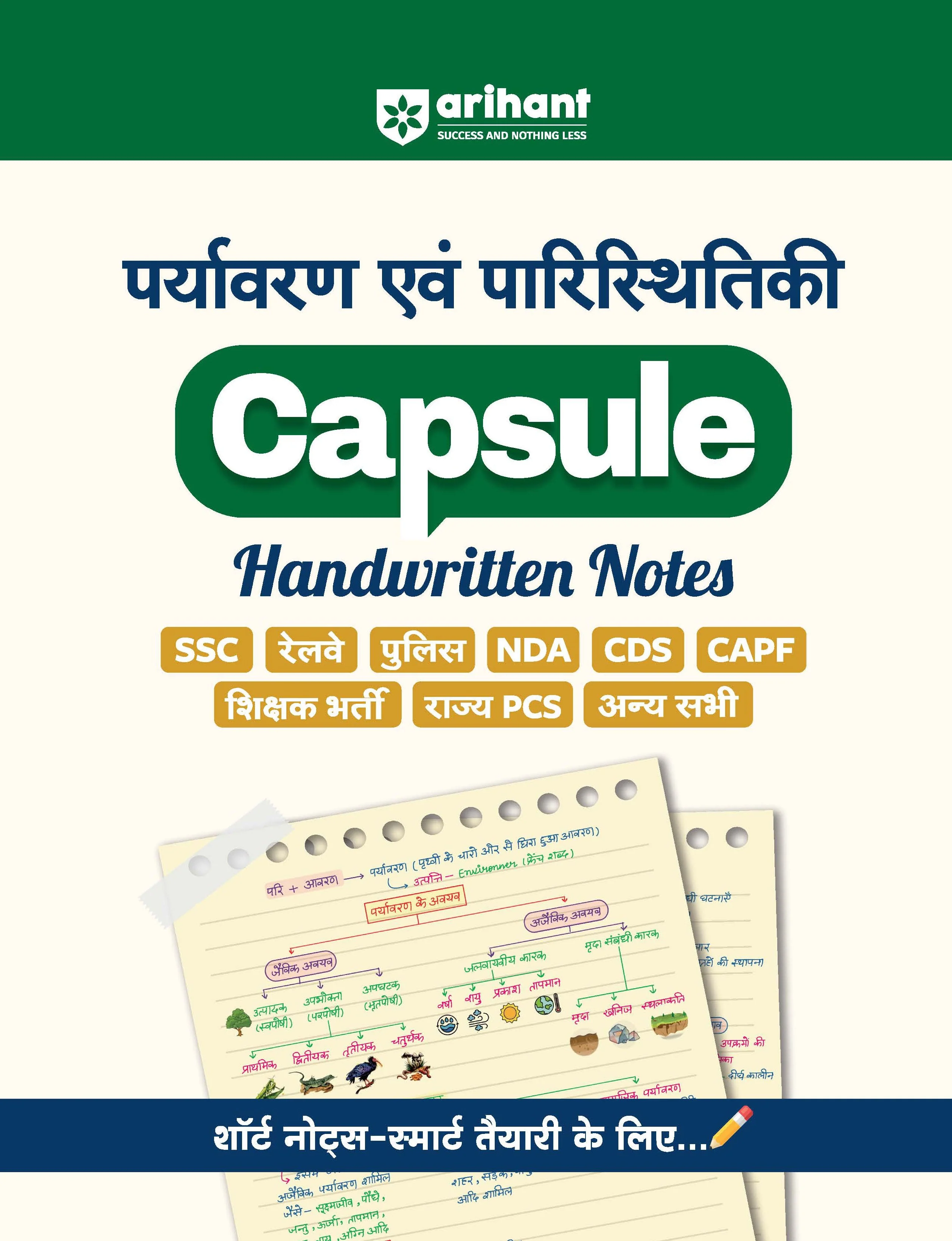 Environment & Ecology (Paryavaran evm Paristhitiki) Capsule Handwritten Notes | Short Notes for SSC, Railway, Police, NDA, CDS, CAPF & State PCS | 2nd Revised Edition