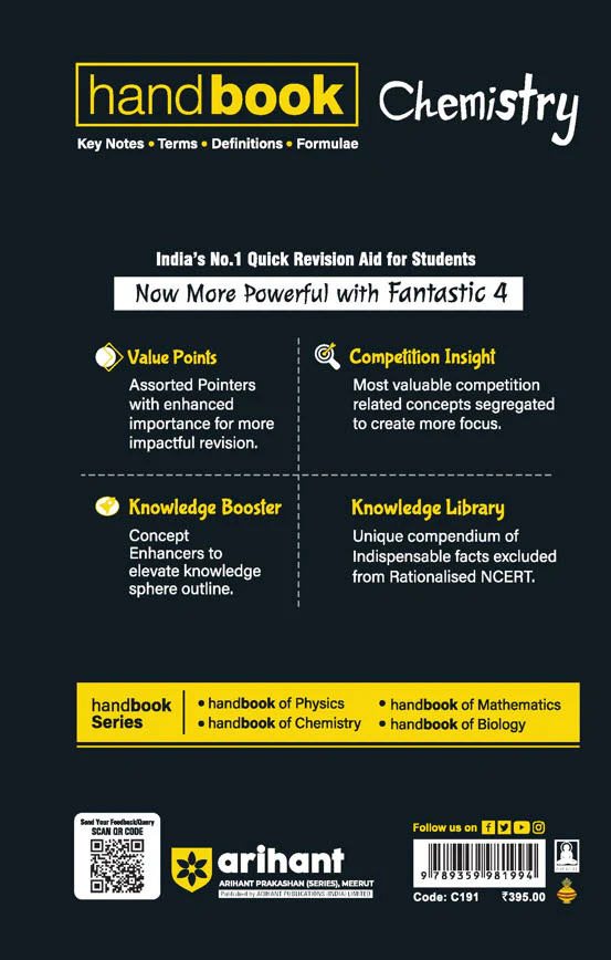 Handbook Chemistry (Class XI-XII) For Eng., Medical & Other Exams - Image 2