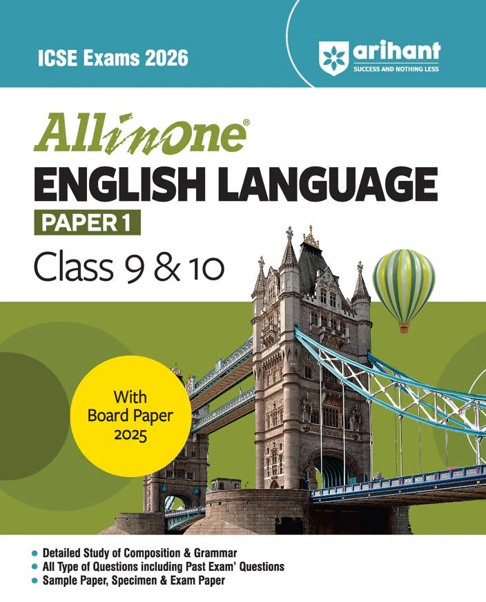 ICSE All in One English Language Paper 1 Class 9 & 10 Exam 2026 | All type of Ques including Past Exam Ques, Sample Paper, Specimen & Exam Paper with Board Paper 2025