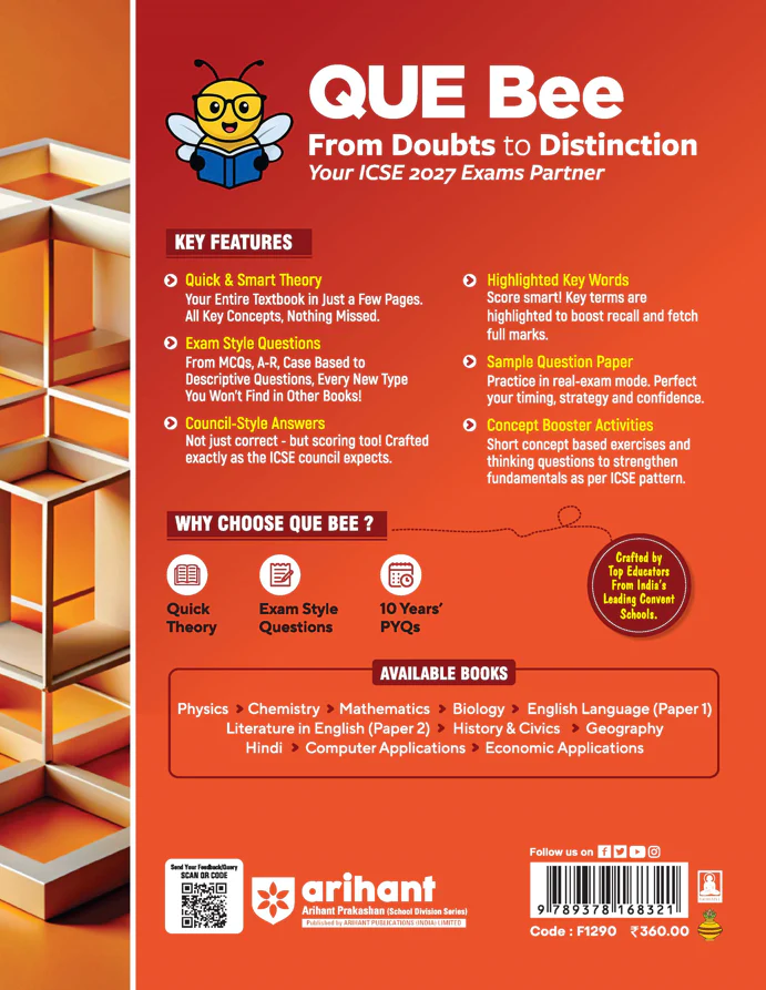 ICSE Mathematics Class 9 Exam Book | Quick Theory, Exam Pattern Questions & Sample Papers | As per Latest ICSE Syllabus | Que Bee 2nd Edition - Image 2