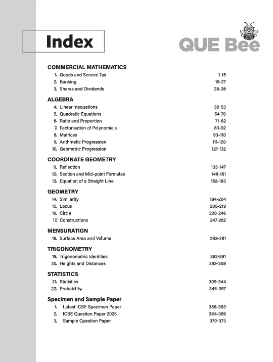 ICSE QUE Bee Maths Class 10 Exam 2026 | Quick Theory, Exam Pattern Questions, 10 years PYQs | Key Words Highlighted - Image 3