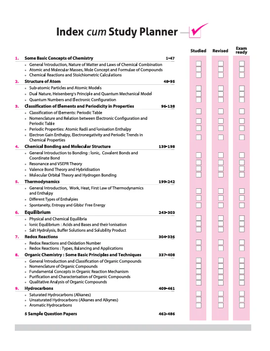ISC All in One Chemistry Class 11 Exam 2026 | Simplified Theory, Topic & Chapter Exercises, Exam Pattern Ques with Sample Question Papers - Image 3