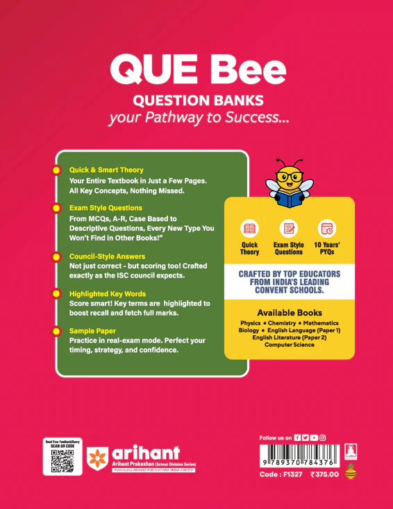 ISC QUE Bee Biology Class 11 Exam 2026 | Quick Theory, Exam Pattern Questions, Sample Question Papers | Key Words Highlighted - Image 2