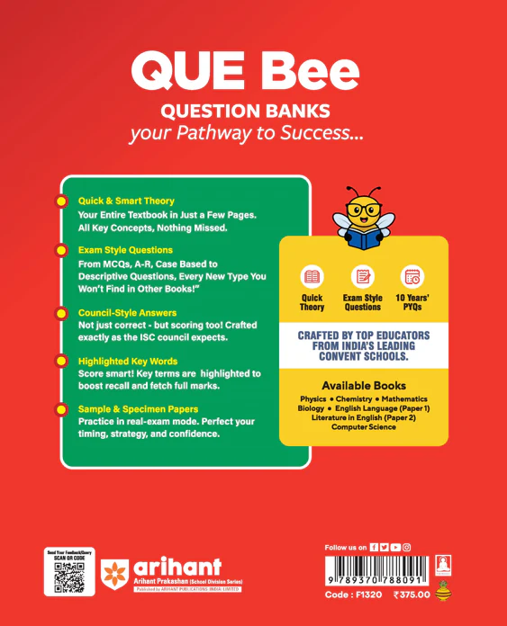 ISC QUE Bee Biology Class 12 Exam 2026 | Quick Theory, Exam Pattern Questions, Speciman & Sample Papers | Key Words Highlighted in Theory & Answer - Image 2