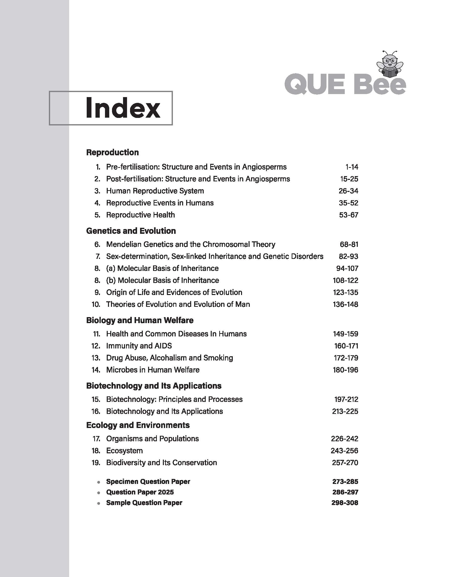 ISC QUE Bee Biology Class 12 Exam 2026 | Quick Theory, Exam Pattern Questions, Speciman & Sample Papers | Key Words Highlighted in Theory & Answer - Image 3