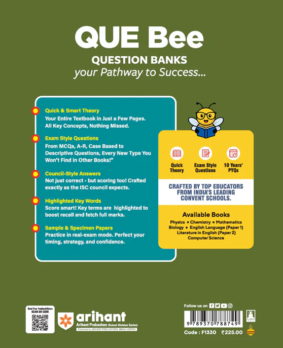 ISC QUE Bee Literature in English (Paper-2) Class 11 Exam 2026 | Quick Theory, Exam Pattern Questions, Speciman & Sample Papers | Key Words Highlighted in Theory & Answer - Image 2