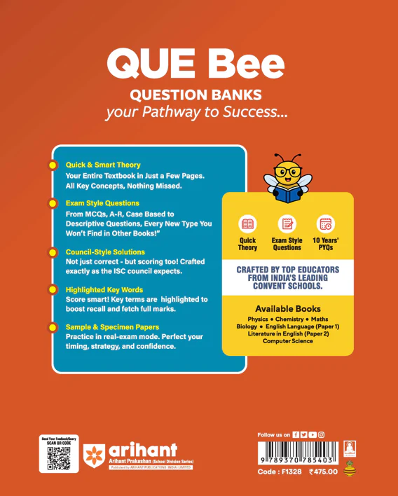 ISC QUE Bee Mathematics Class 11 Exam 2026 | Quick Theory, Exam Pattern Questions, Sample Papers | Key Words Highlighted - Image 2