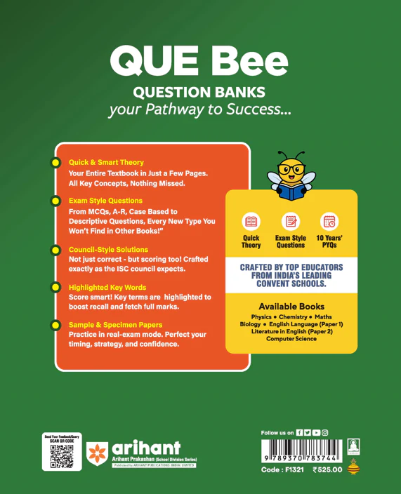 ISC QUE Bee Maths Class 12 Exam 2026 | Quick Theory, Exam Pattern Questions, Speciman & Sample Papers | Key Words Highlighted - Image 2