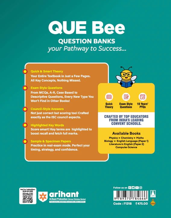 ISC QUE Bee Physics Class 12 Exam 2026 | Quick Theory, Exam Pattern Questions, 10 Year PYQ's & Sample Question Papers | Key Words Highlighted - Image 2