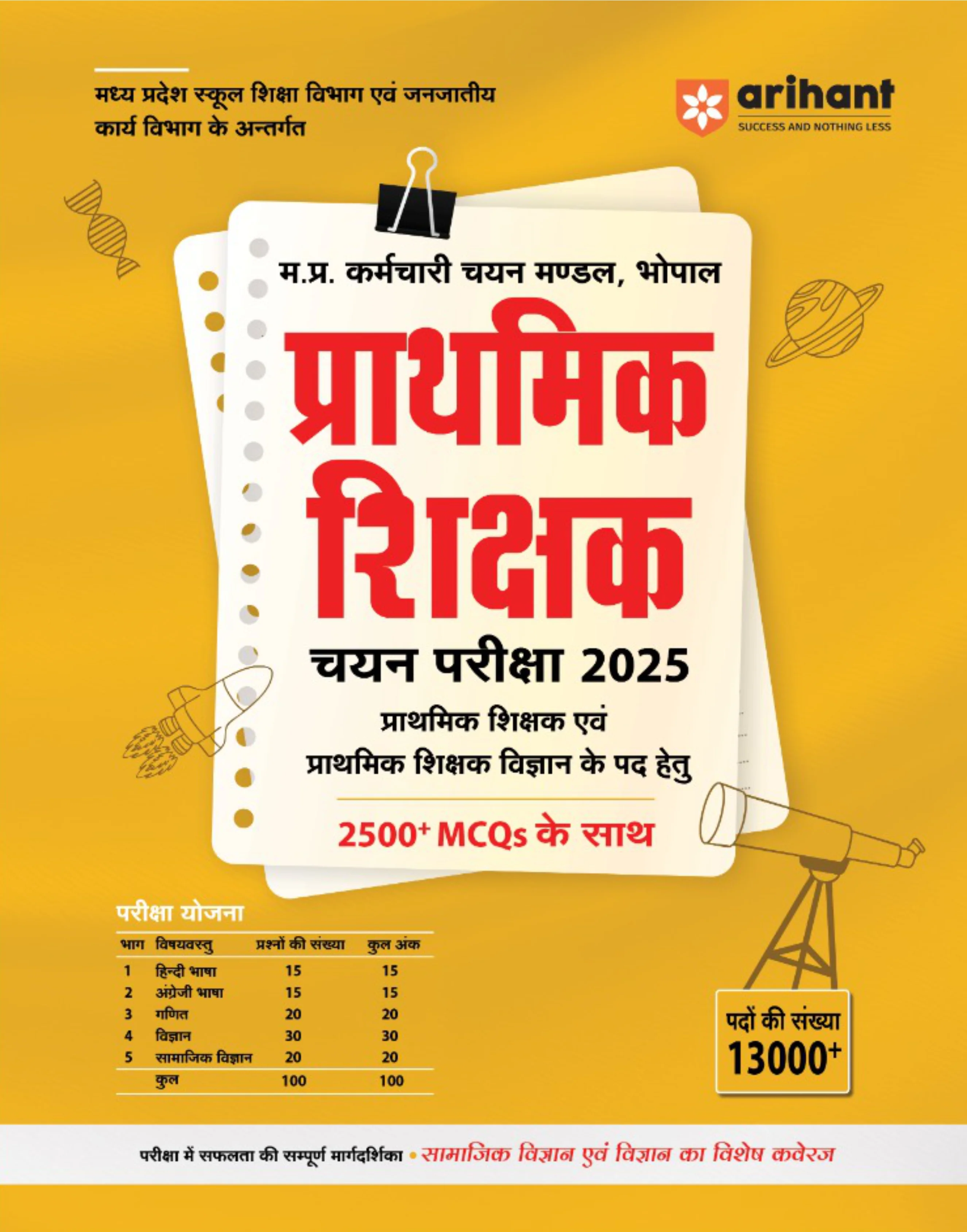 Madhya Pradesh Prathmik Shikshak Chyan Pariksha 2025 | Hindi Medium