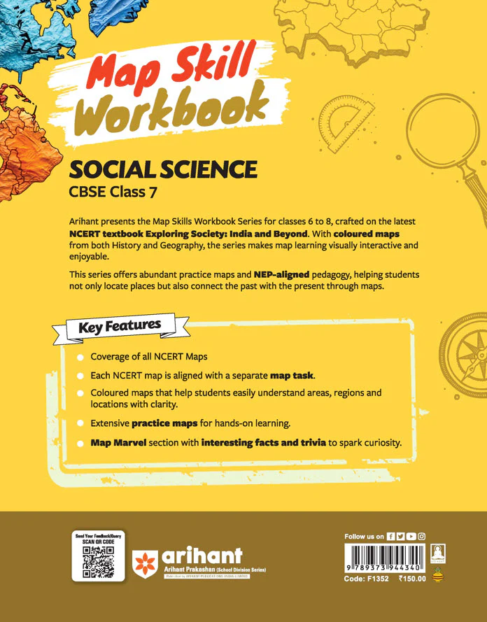Map Skill Workbook Social Science CBSE Class 7 | As per  NEP 2020 | Based on Latest NCERT Exploring Society:  India & Beyond | Coverage of all NCERT Maps with ample Numbers of Practice Maps - Image 2