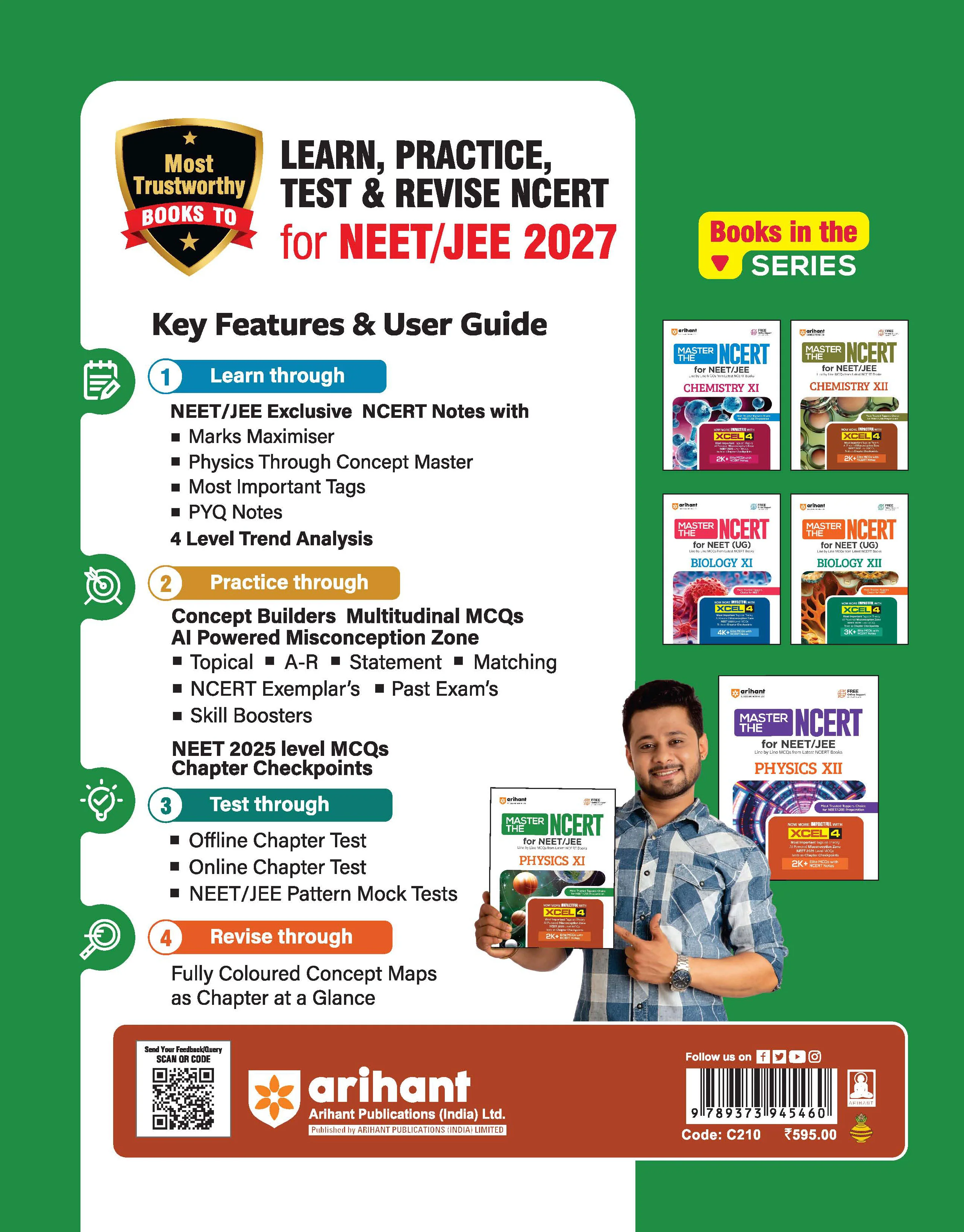 Master the NCERT Physics Class 11 | For NET, JEE & CUET 2026 | Line by Line MCQs from Latest NCERT Book | NCERT-Based 2K+ MCQs, AI-Based Misconception Zone | FREE Online Support | Revised Edition 2026 - Image 2
