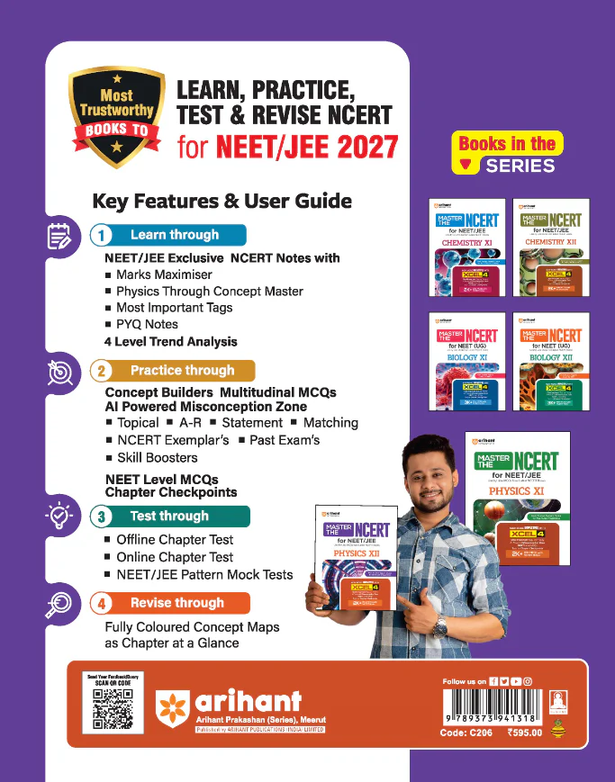 Master the NCERT Physics Class 12 | For NET, JEE & CUET 2026 | Line by Line MCQs from Latest NCERT Book | NCERT-Based 2K+ MCQs, AI-Based Misconception Zone | FREE Online Support | Revised Edition 2026 - Image 2