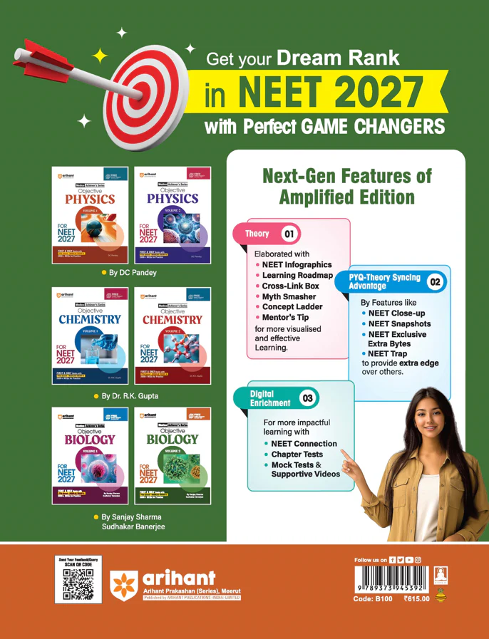 Objective Biology Volume 2 for NEET 2027 | Medico Achiever’s Series | 2000+ MCQs with PYQs Synced Modular Theory | Fully Revised NEET Preparation Book by Sanjay Sharma & Sudhakar Banerjee - Image 2