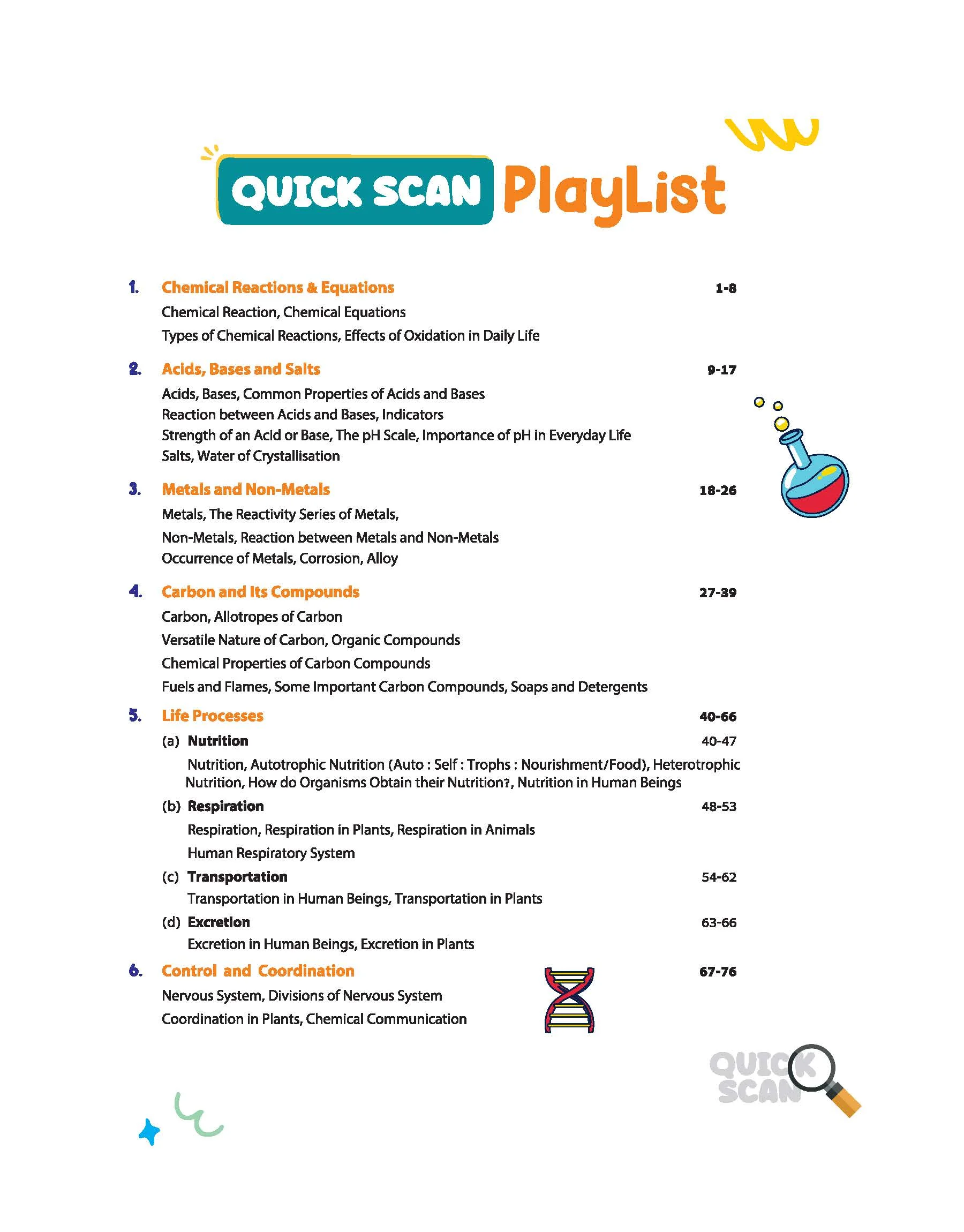 Quick Scan Science | CBSE Class 10 | Fast Revision Notes for High Scores | NCERT Theory, Handwritten Notes, Flow Charts & Tables, 3D Images | Based on Latest CBSE Syllabus - Image 3