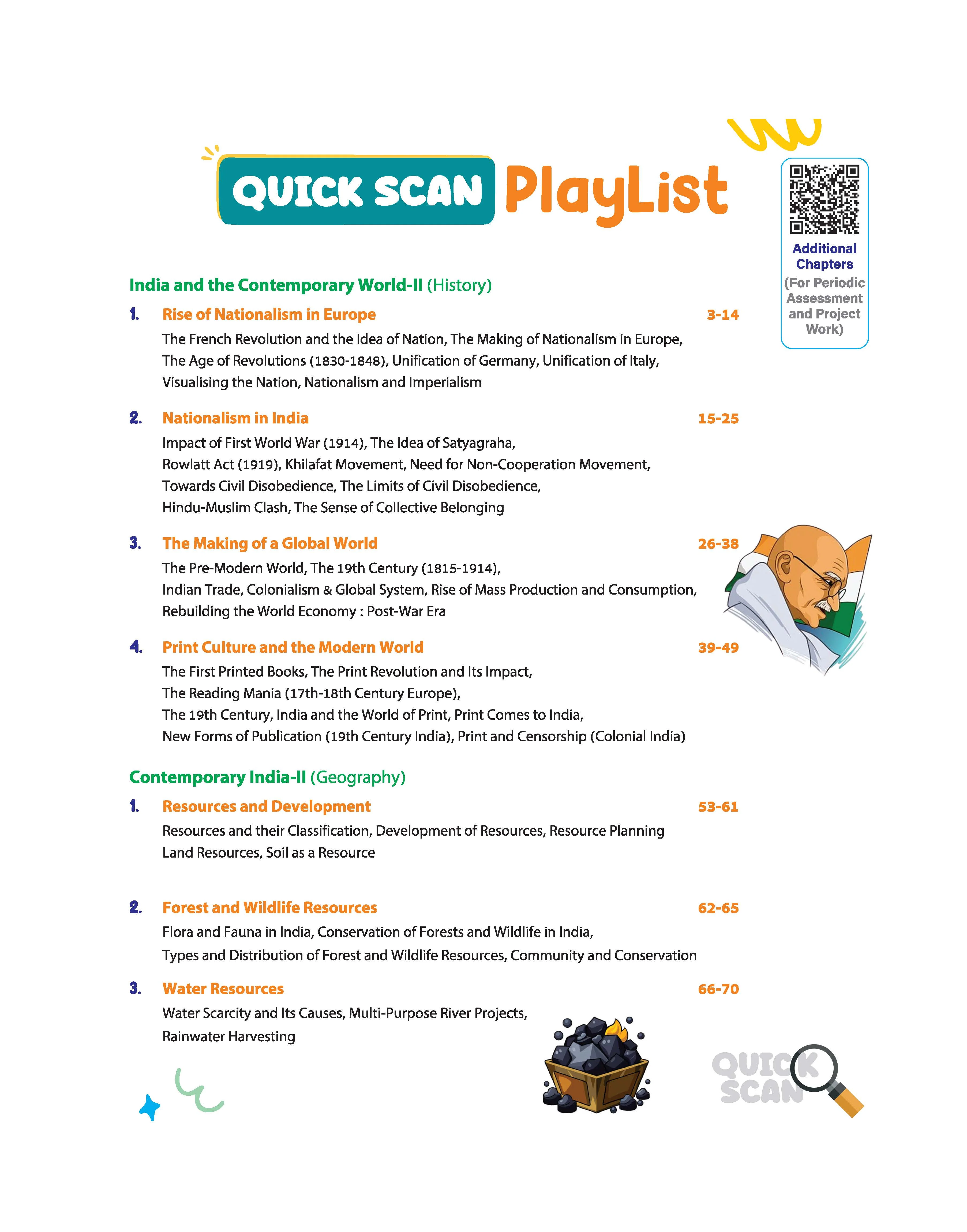 Quick Scan Social Science | CBSE Class 10 | Fast Revision Notes for High Scores | NCERT Theory, Handwritten Notes, Flow Charts & Tables, 3D Images | Based on Latest CBSE Syllabus - Image 3