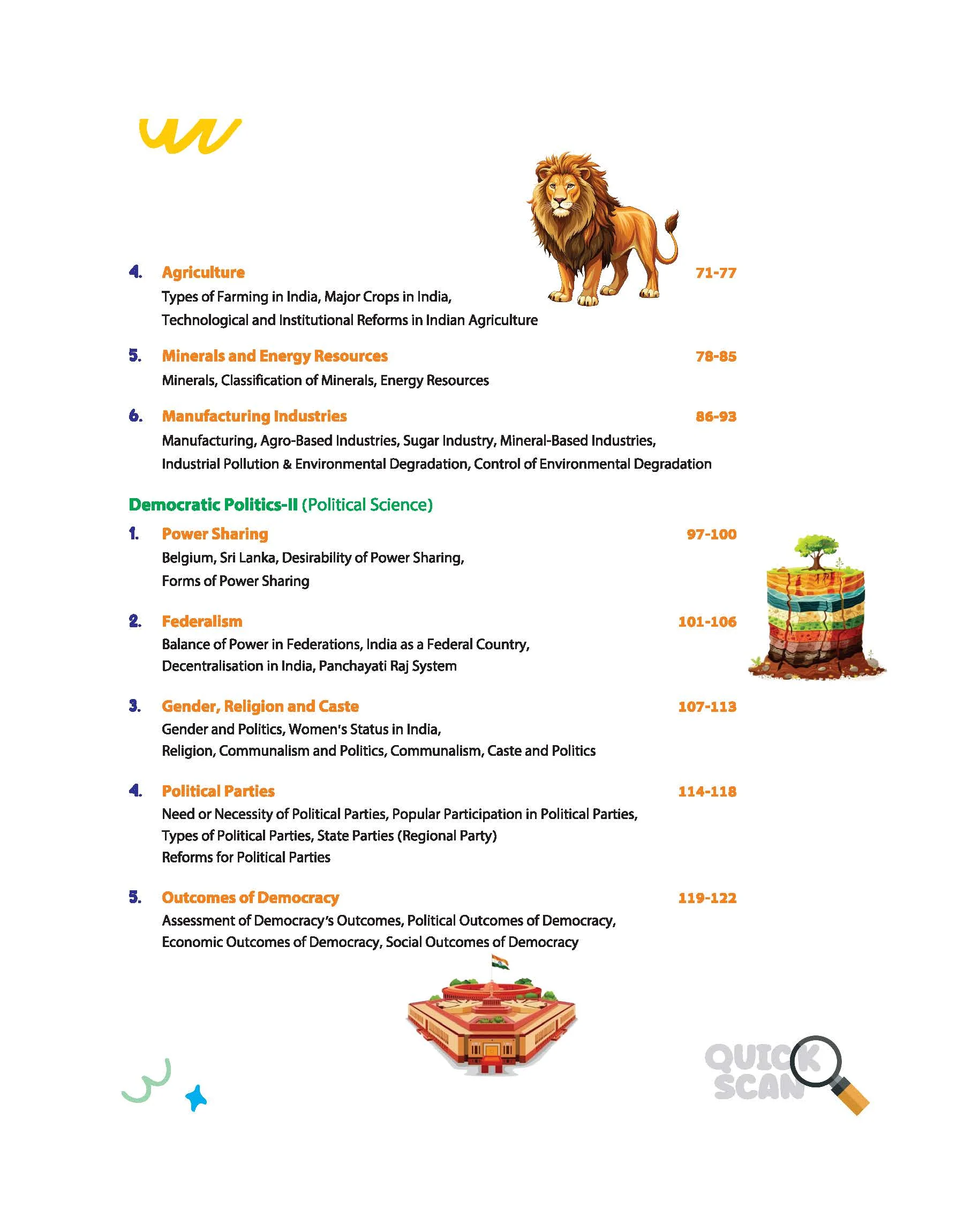 Quick Scan Social Science | CBSE Class 10 | Fast Revision Notes for High Scores | NCERT Theory, Handwritten Notes, Flow Charts & Tables, 3D Images | Based on Latest CBSE Syllabus - Image 4