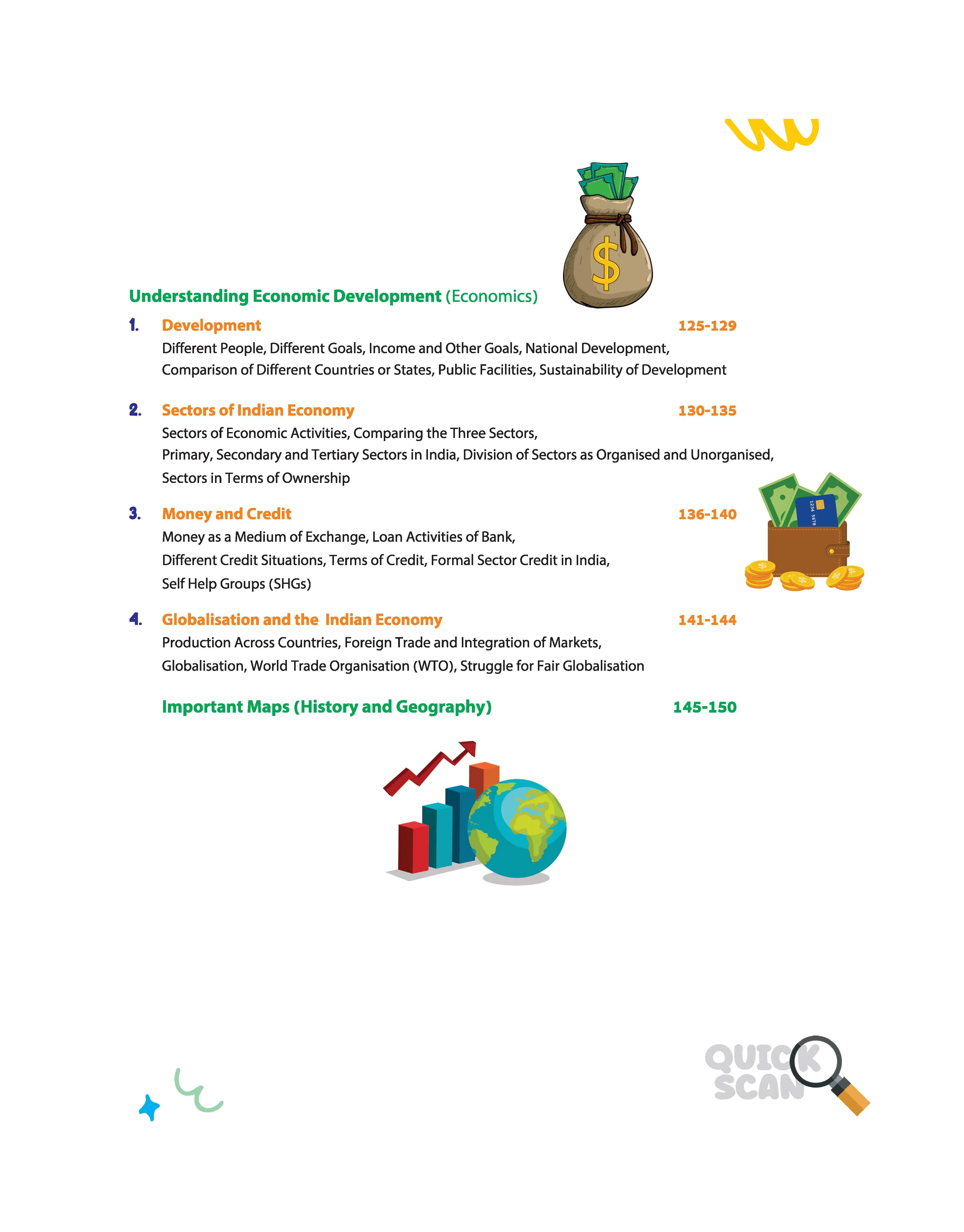 Quick Scan Social Science | CBSE Class 10 | Fast Revision Notes for High Scores | NCERT Theory, Handwritten Notes, Flow Charts & Tables, 3D Images | Based on Latest CBSE Syllabus - Image 5