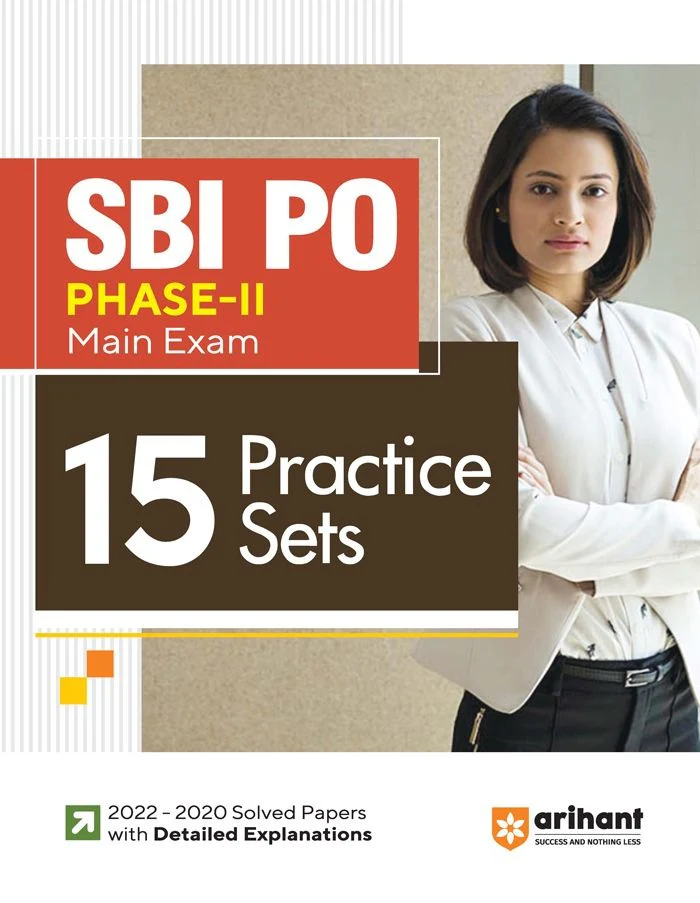 SBI PO Phase-2 Main Exam 2023-24 | 15 Practice Sets & Solved Papers| English Medium