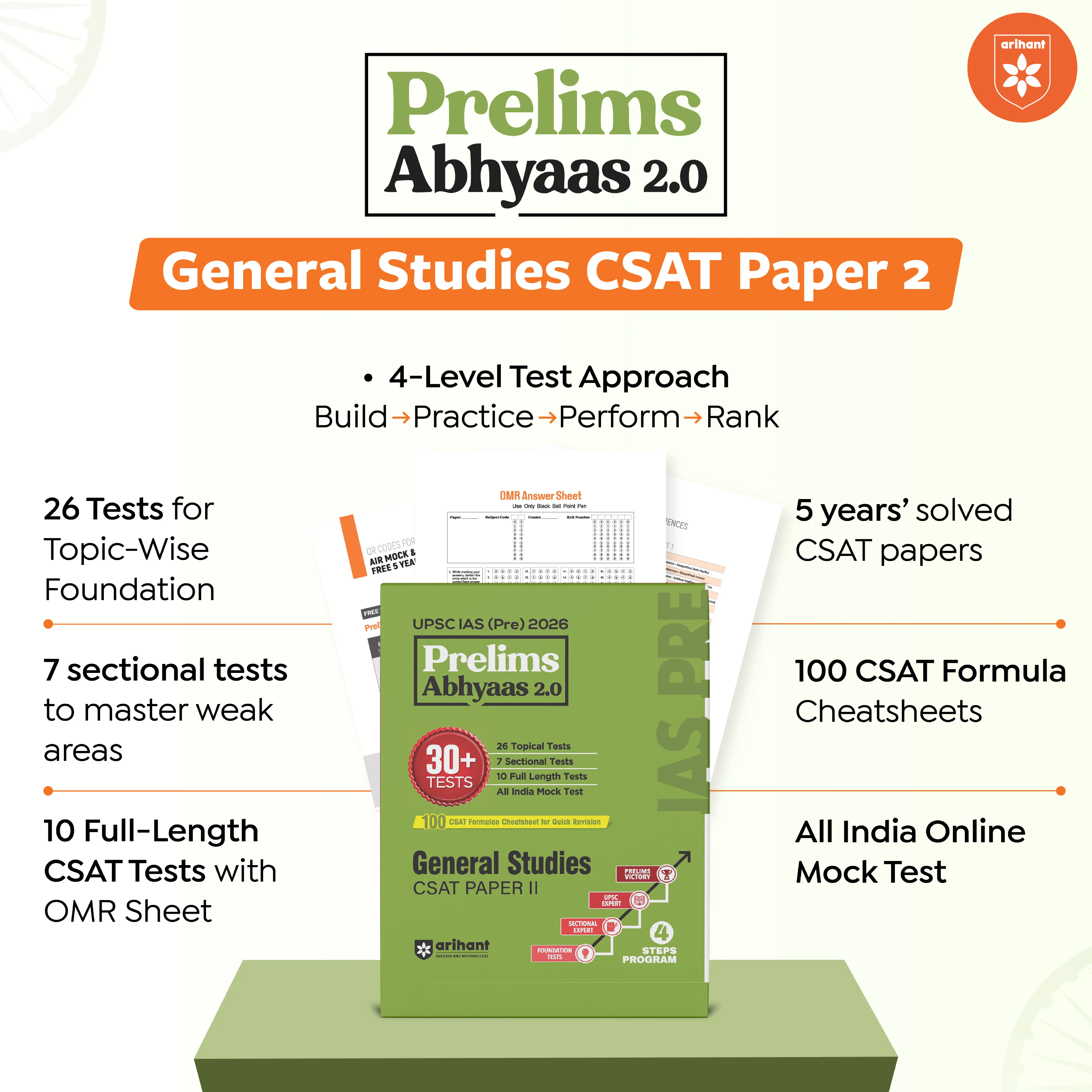 UPSC IAS Prelims 2026 – General Studies CSAT Paper 2 | Prelims Abhyaas 2.0 | 30+ Tests (26 Topical Test + 7 Sectional + 10 Full-Length) | 100 CSAT Formulae Cheatsheet for Quick Revision - Image 5