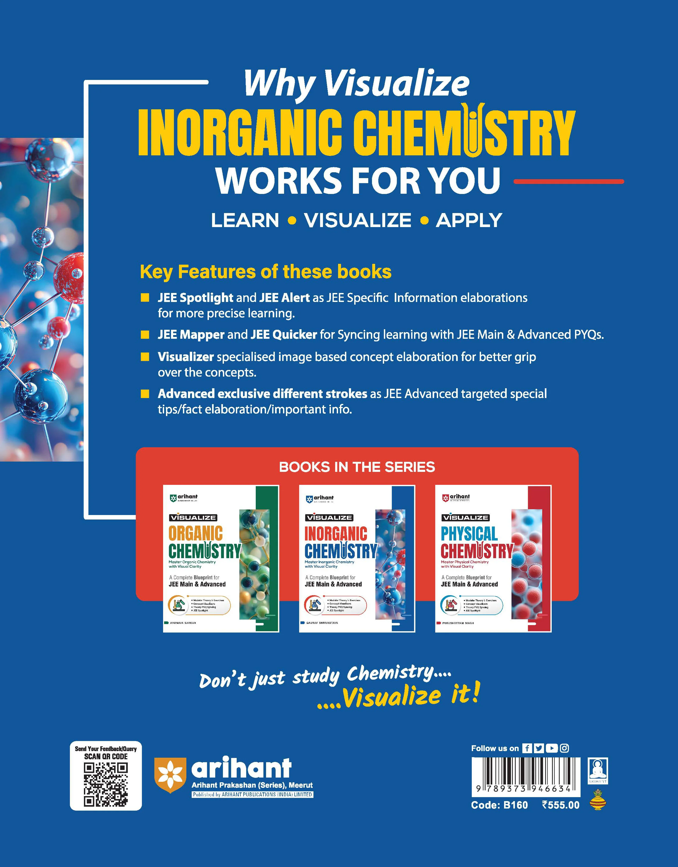 Visualize Inorganic Chemistry for JEE Main & Advanced 2026–27 | Complete JEE Blueprint with Concept Visualizers, Modular Theory & Exercises, Theory–PYQ Syncing & JEE Spotlight | Gaurav Shrivastava - Image 2